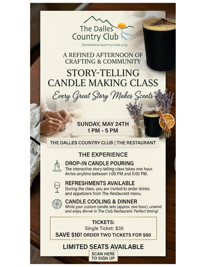(Dec 12th) Candles and Clubs @ The Dalles Country Club